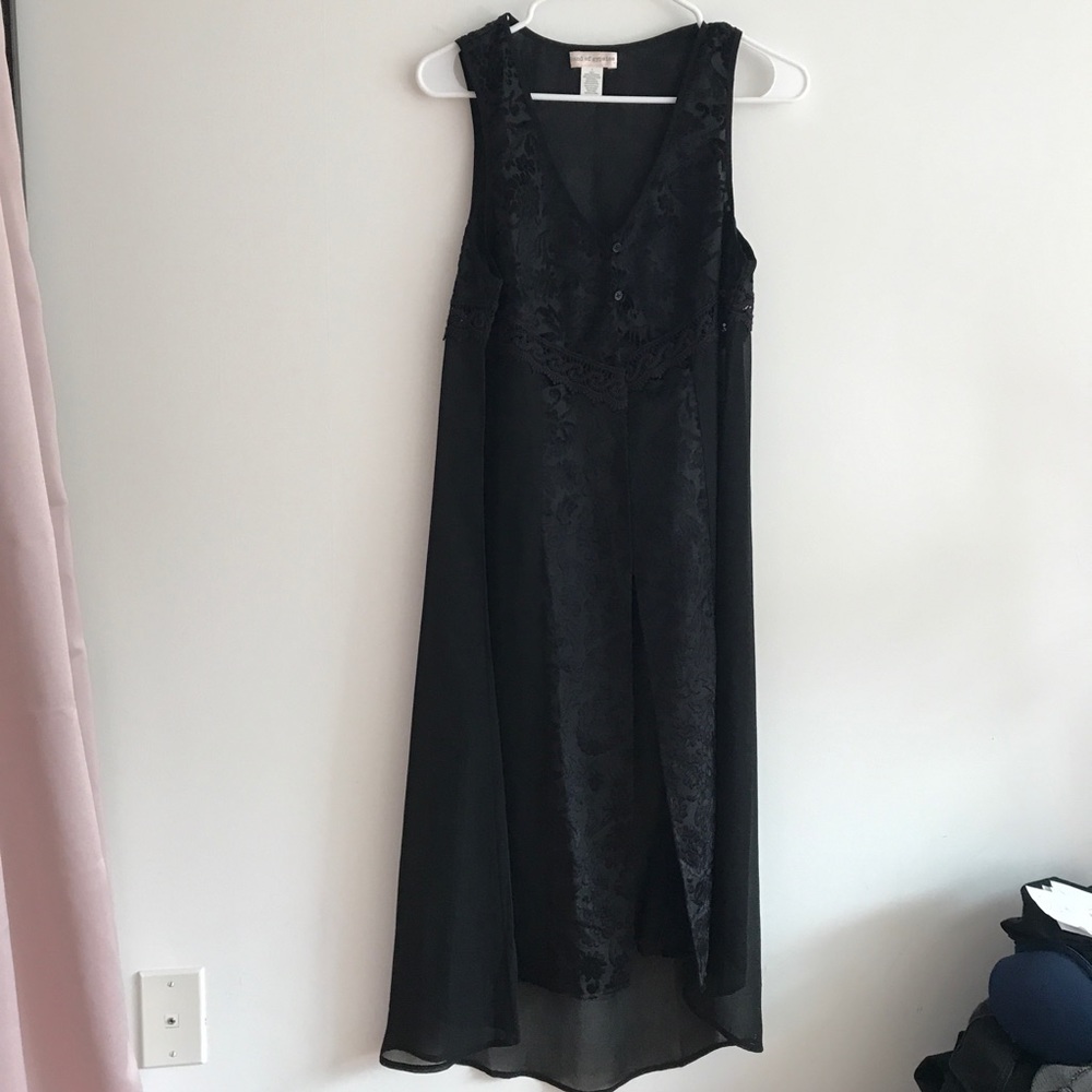 Band of gypsies long sheer tunic vest top